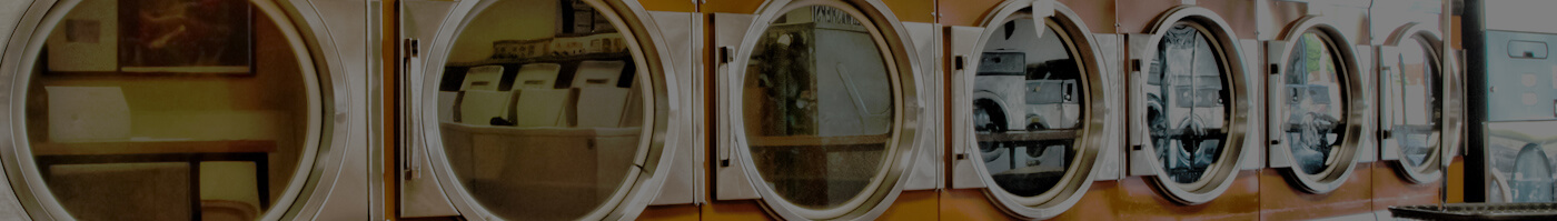 picture of washing machines in a laundromat
